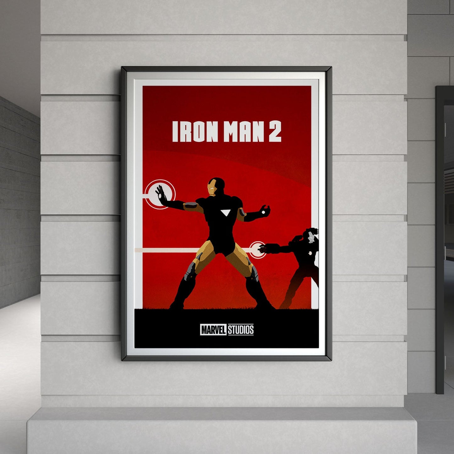 Flex Designs Poster Iron Man 2 Minimalist 8 x 10" Home Goods - Movie 2010 Movie Poster
