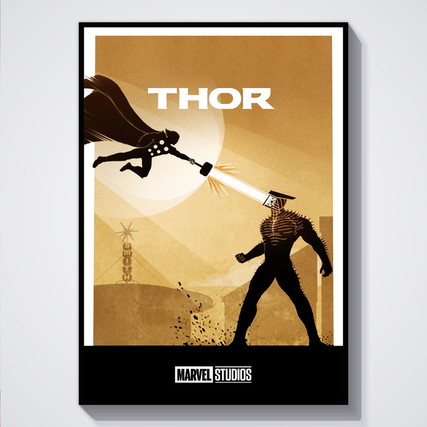 Flex Designs Poster Thor Minimalist 5 x 7" Home Goods - Movie 2011 Movie Poster