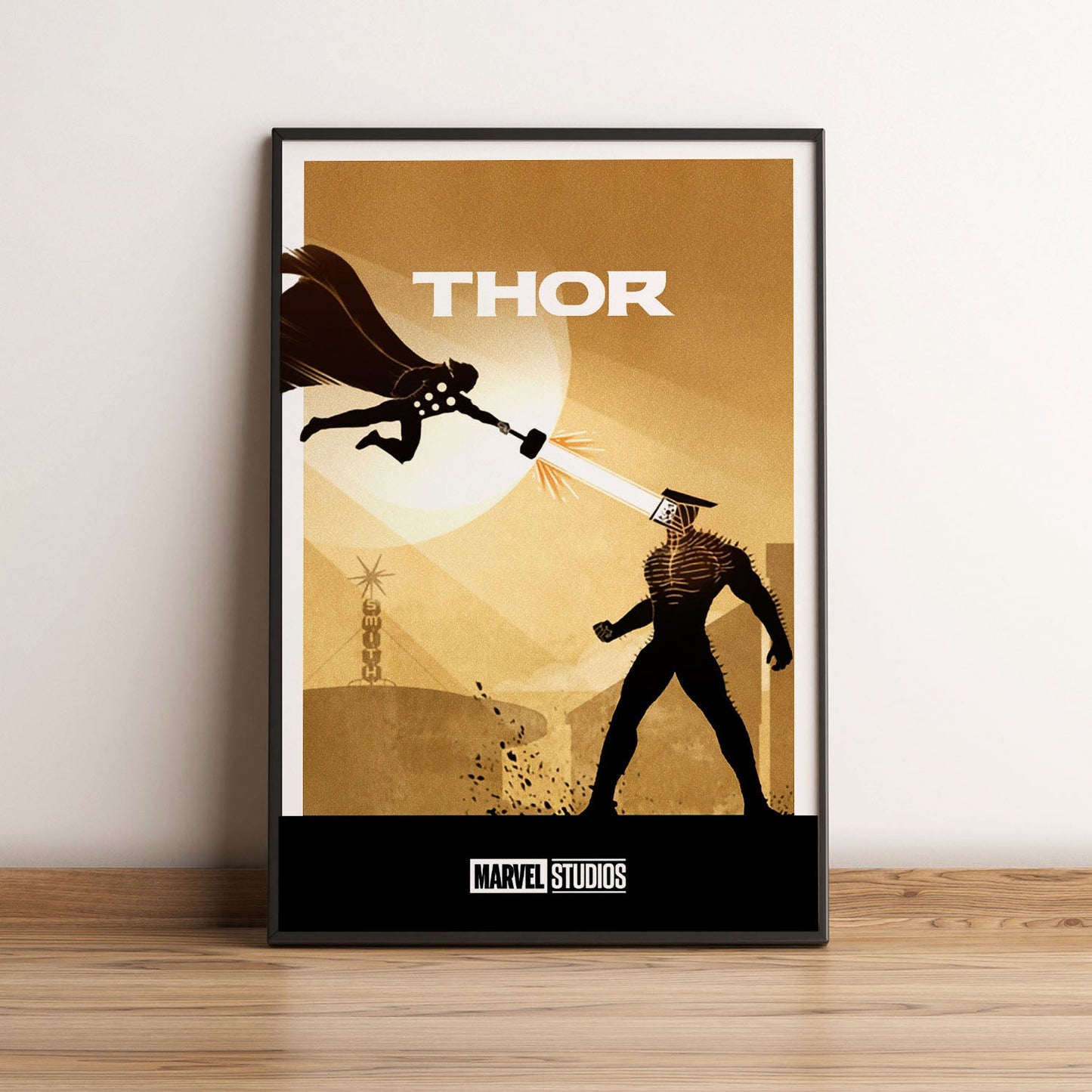 Flex Designs Poster Thor Minimalist 5 x 7" Home Goods - Movie 2011 Movie Poster