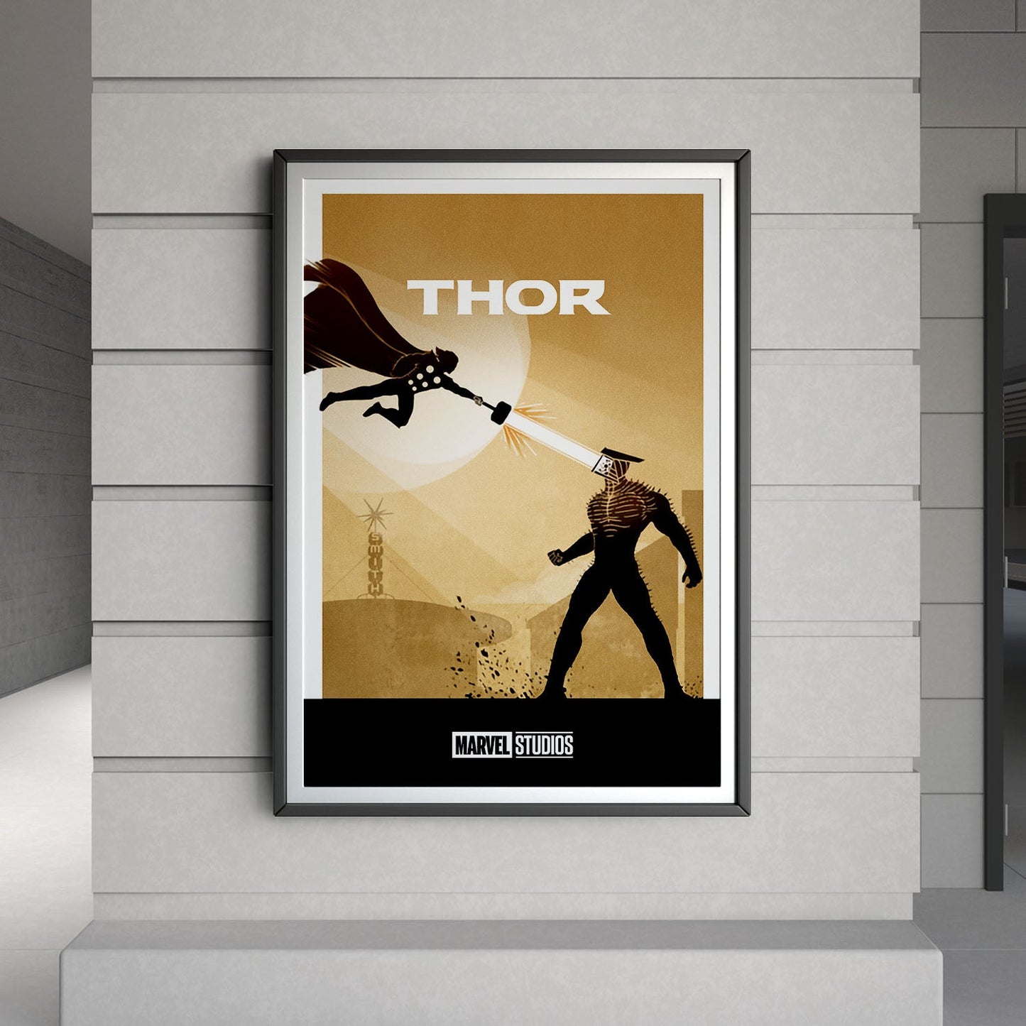 Flex Designs Poster Thor Minimalist 8 x 10" Home Goods - Movie 2011 Movie Poster