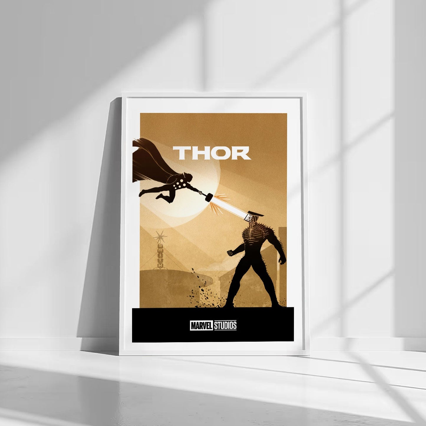 Flex Designs Poster Thor Minimalist 8 x 10" Home Goods - Movie 2011 Movie Poster