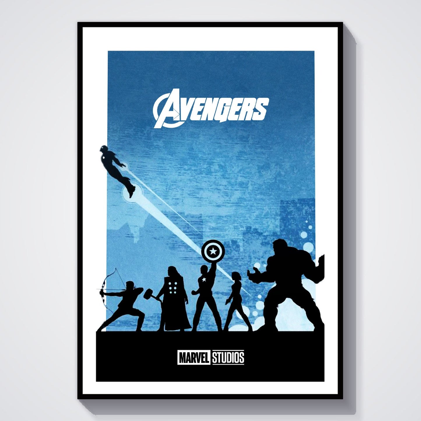Flex Designs Poster The Avengers Minimalist 8 x 10" Home Goods - Movie 2012 Movie Poster
