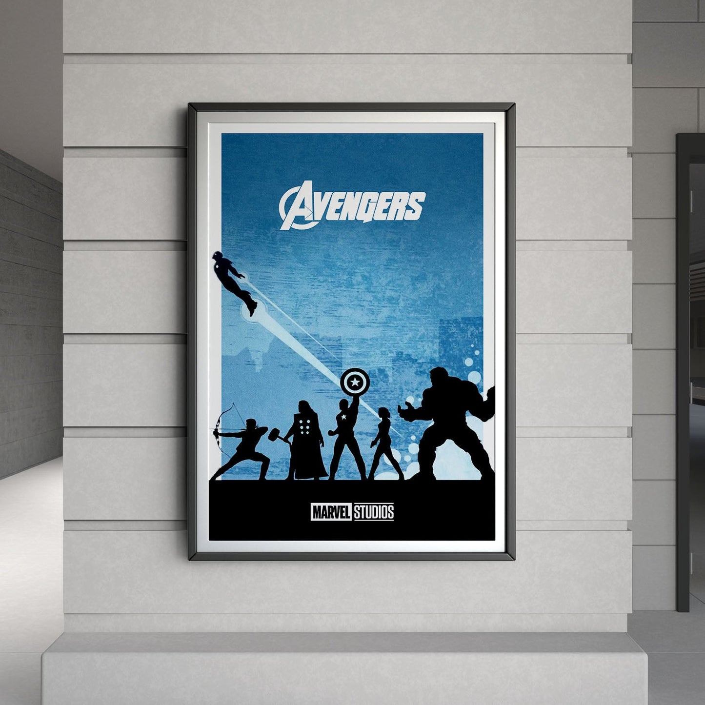 Flex Designs Poster The Avengers Minimalist 8 x 10" Home Goods - Movie 2012 Movie Poster