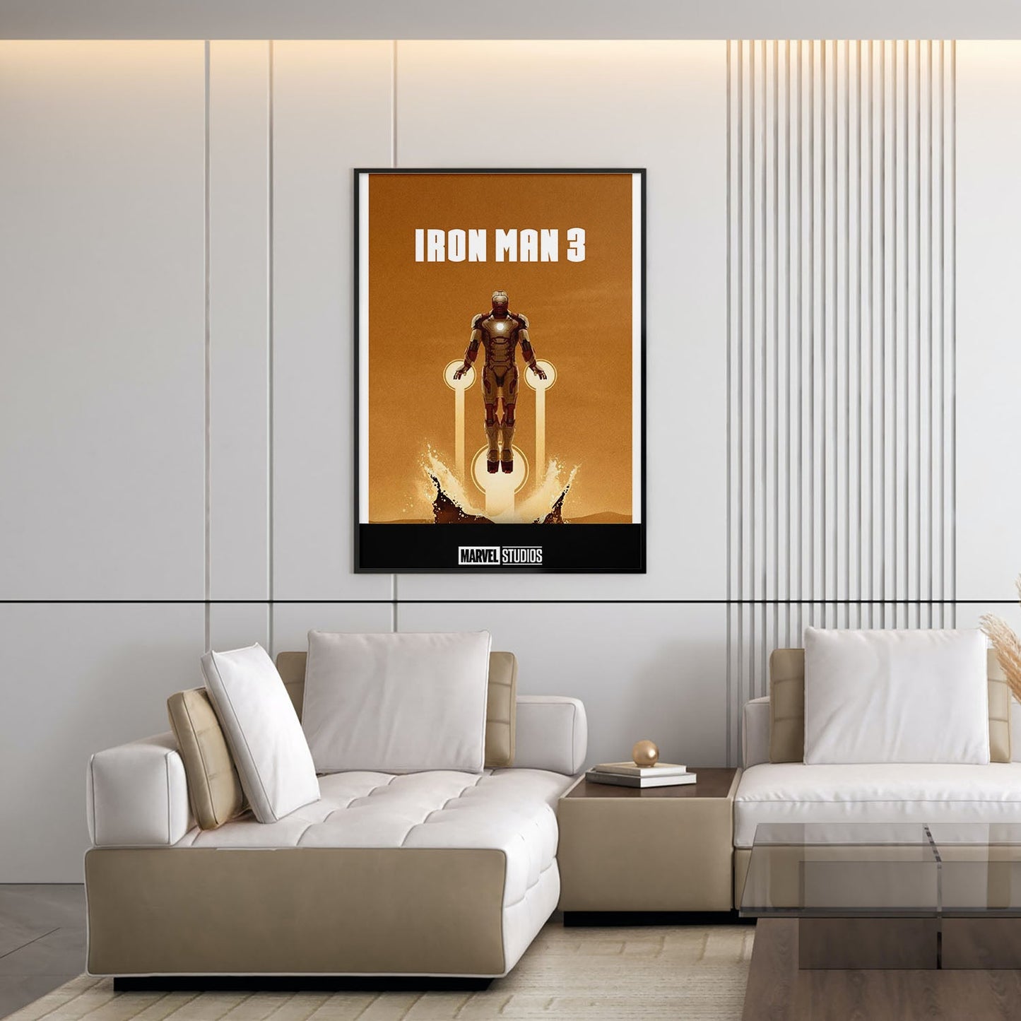 Flex Designs Poster Iron Man 3 Minimalist 5 x 7" Home Goods - Movie 2013 Movie Poster
