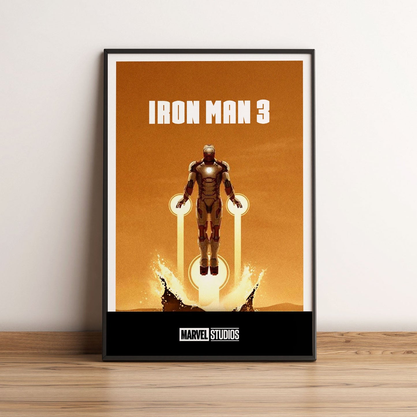 Flex Designs Poster Iron Man 3 Minimalist 5 x 7" Home Goods - Movie 2013 Movie Poster