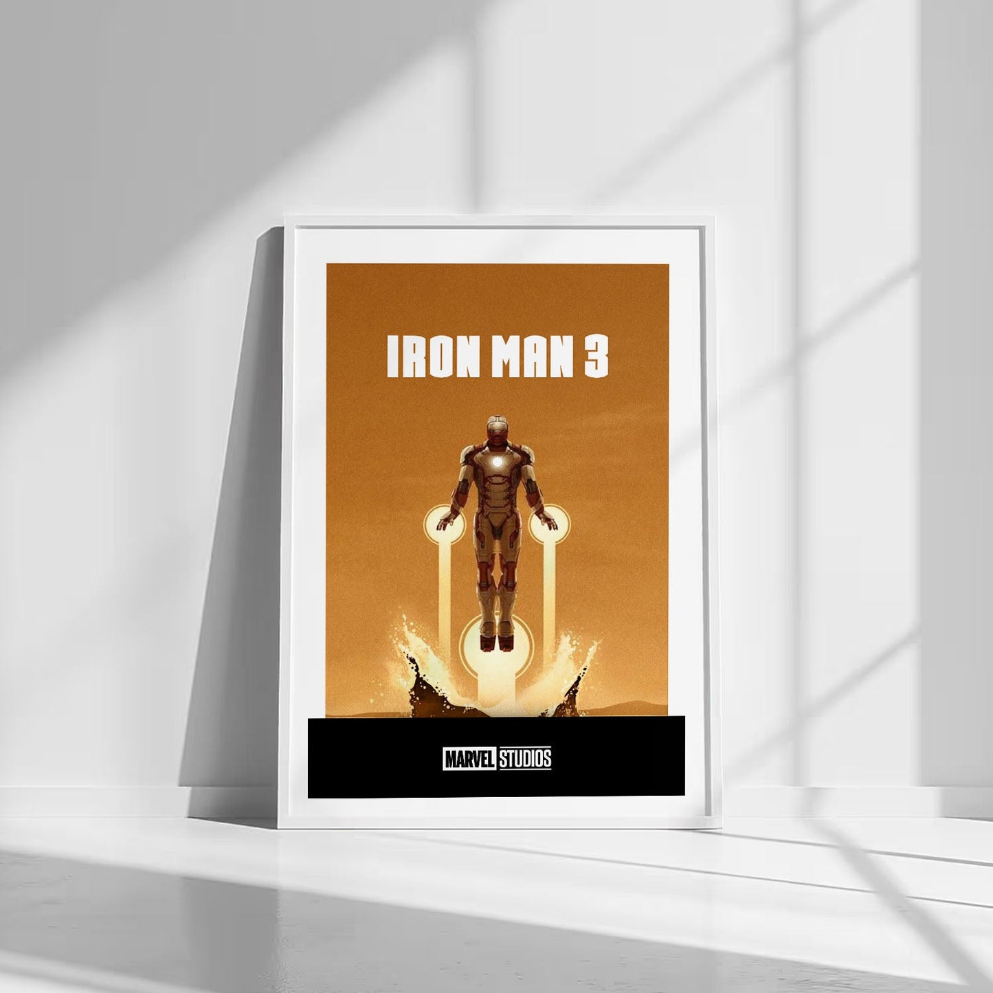 Flex Designs Poster Iron Man 3 Minimalist 8 x 10" Home Goods - Movie 2013 Movie Poster