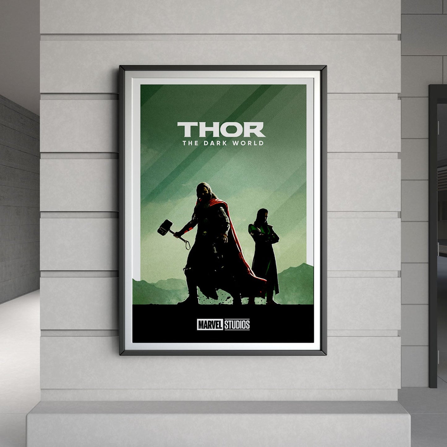 Flex Designs Poster Thor The Dark World Minimalist 8 x 10" Home Goods - Movie 2013 Movie Poster