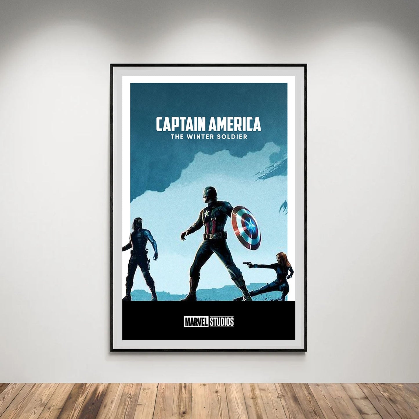 Flex Designs Poster Captain America The Winter Soldier Minimalist 5 x 7" Home Goods - Movie 2014 Movie Poster