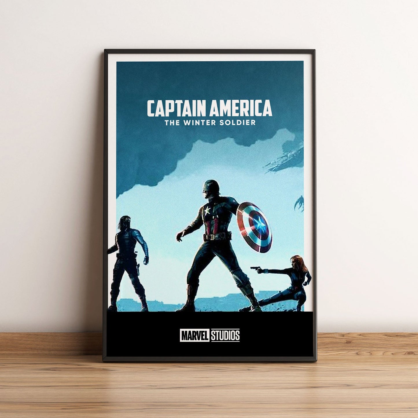 Flex Designs Poster Captain America The Winter Soldier Minimalist 5 x 7" Home Goods - Movie 2014 Movie Poster