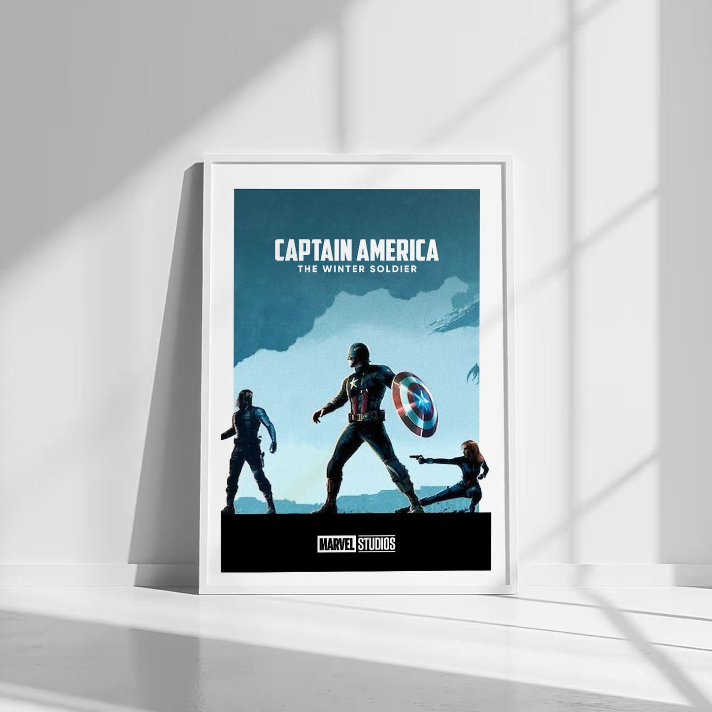 Flex Designs Poster Captain America The Winter Soldier Minimalist 8 x 10" Home Goods - Movie 2014 Movie Poster