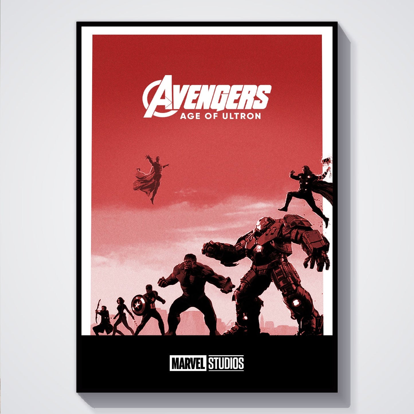 Flex Designs Poster Avengers Age of Ultron Minimalist 5 x 7" Home Goods - Movie 2015 Movie Poster