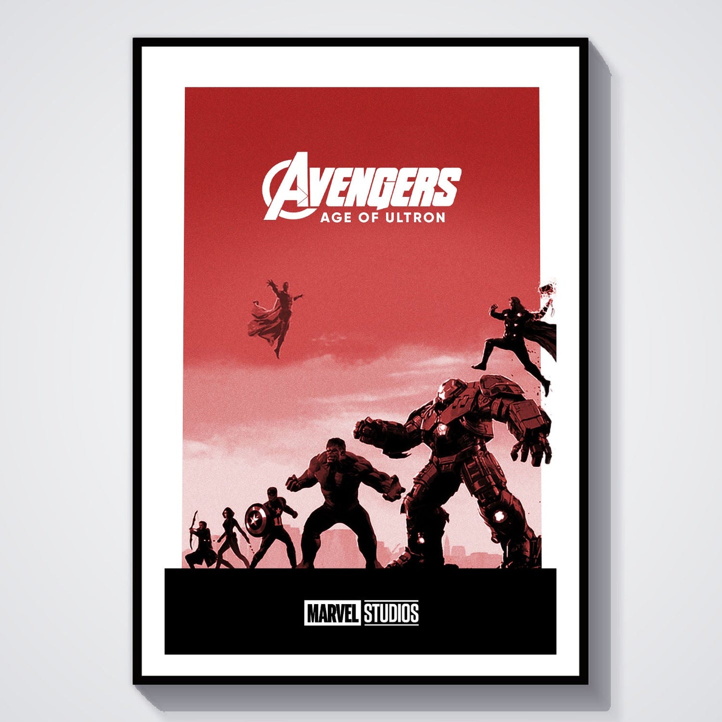 Flex Designs Poster Avengers Age of Ultron Minimalist 8 x 10" Home Goods - Movie 2015 Movie Poster