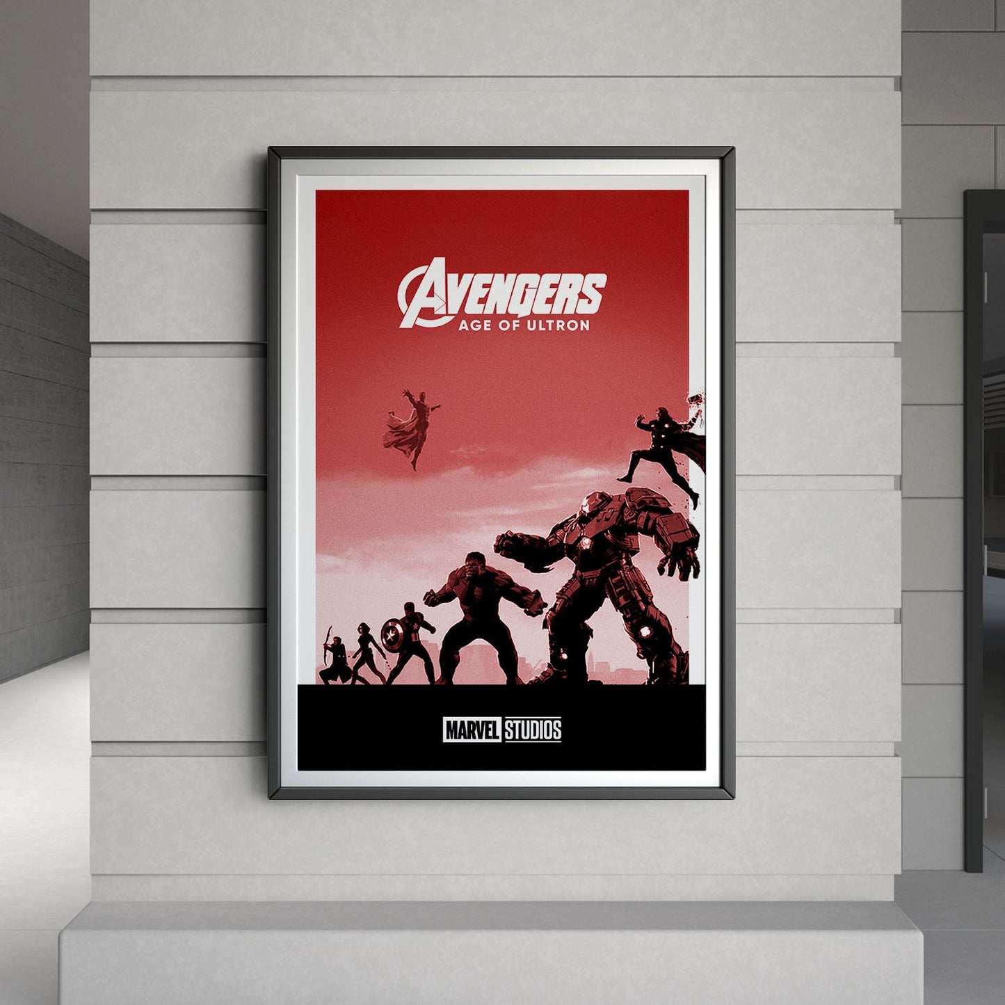 Flex Designs Poster Avengers Age of Ultron Minimalist 8 x 10" Home Goods - Movie 2015 Movie Poster