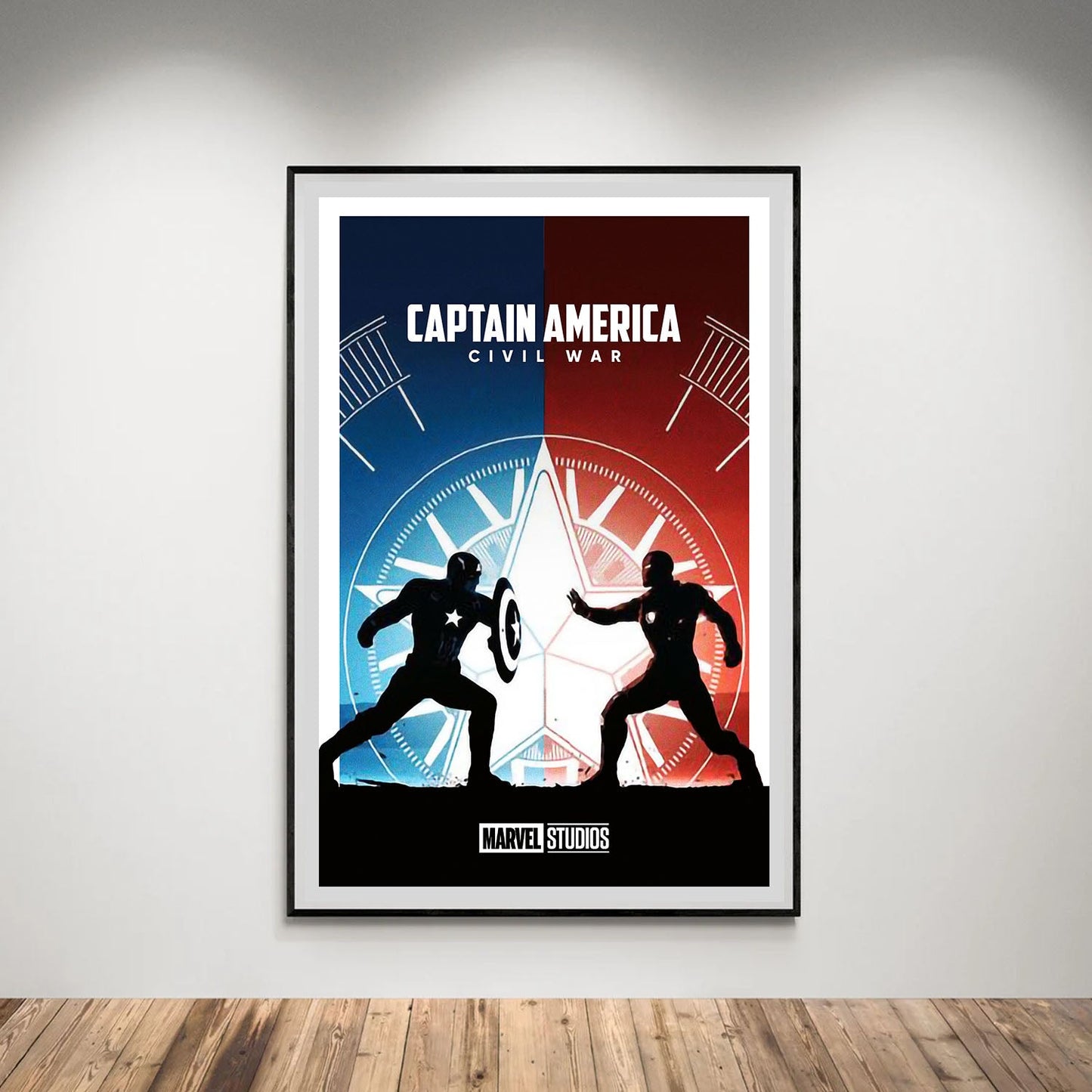 Flex Designs Poster Captain America Civil War Minimalist 5 x 7" Home Goods - Movie 2016 Movie Poster