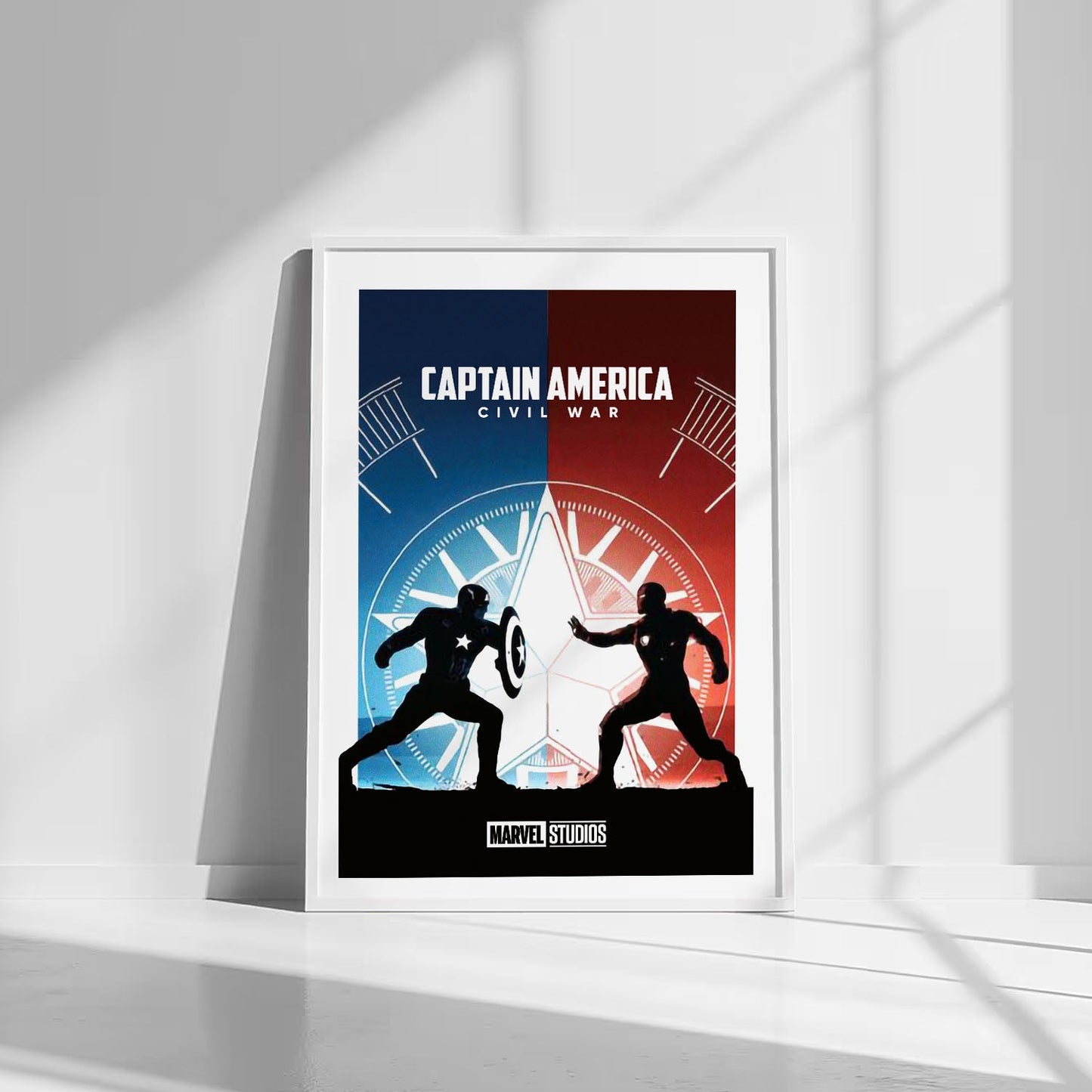 Flex Designs Poster Captain America Civil War Minimalist 8 x 10" Home Goods - Movie 2016 Movie Poster