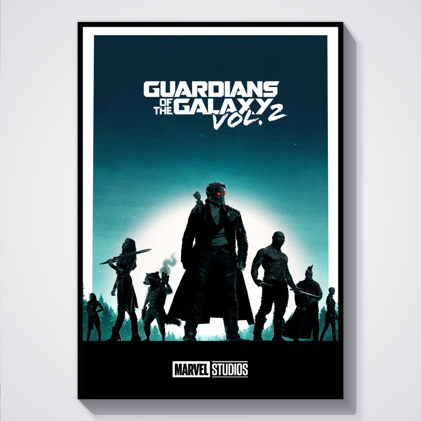 Flex Designs Poster Guardians of the Galaxy Vol 2 Minimalist 5 x 7" Home Goods - Movie 2017 Movie Poster