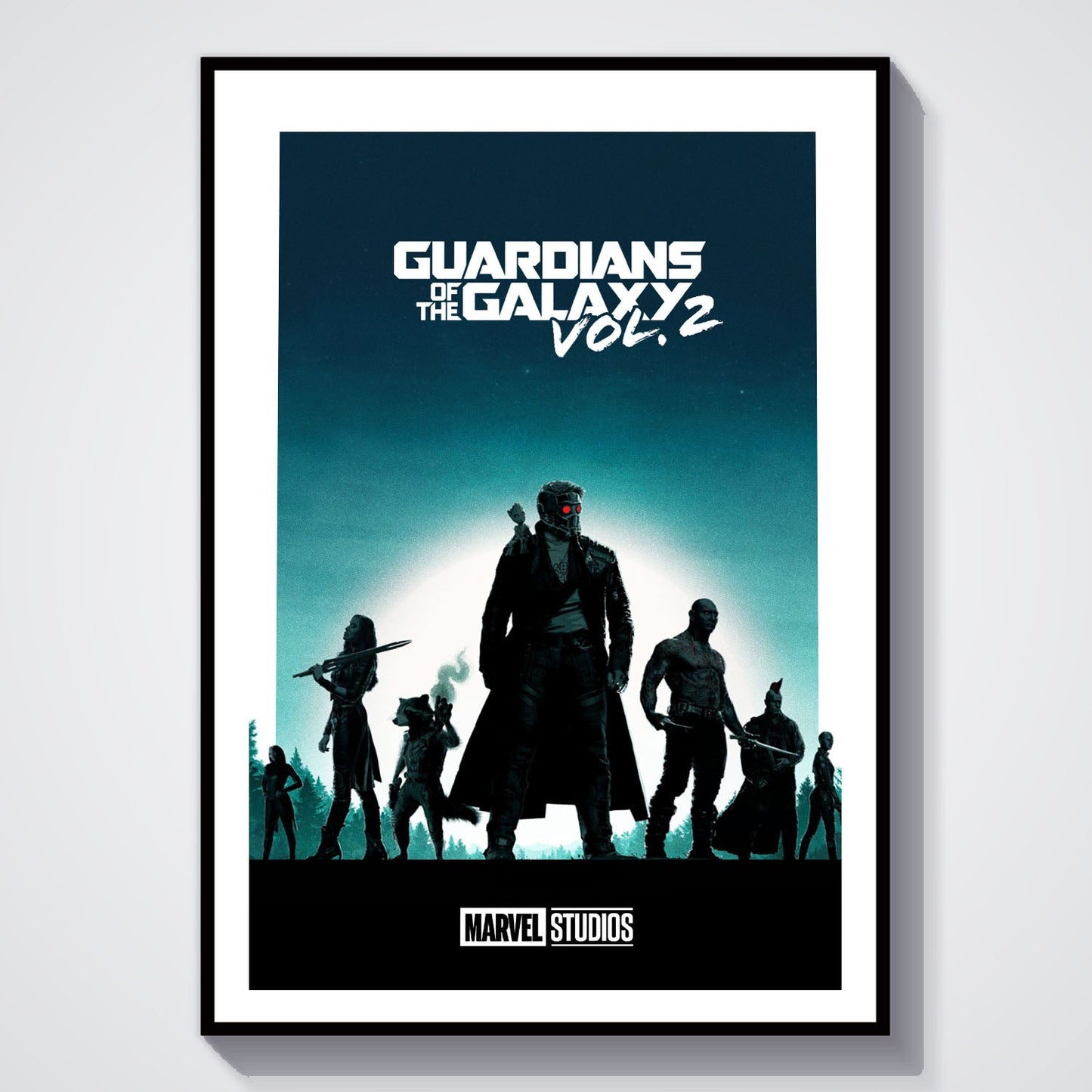 Flex Designs Poster Guardians of the Galaxy Vol 2 Minimalist 8 x 10" Home Goods - Movie 2017 Movie Poster