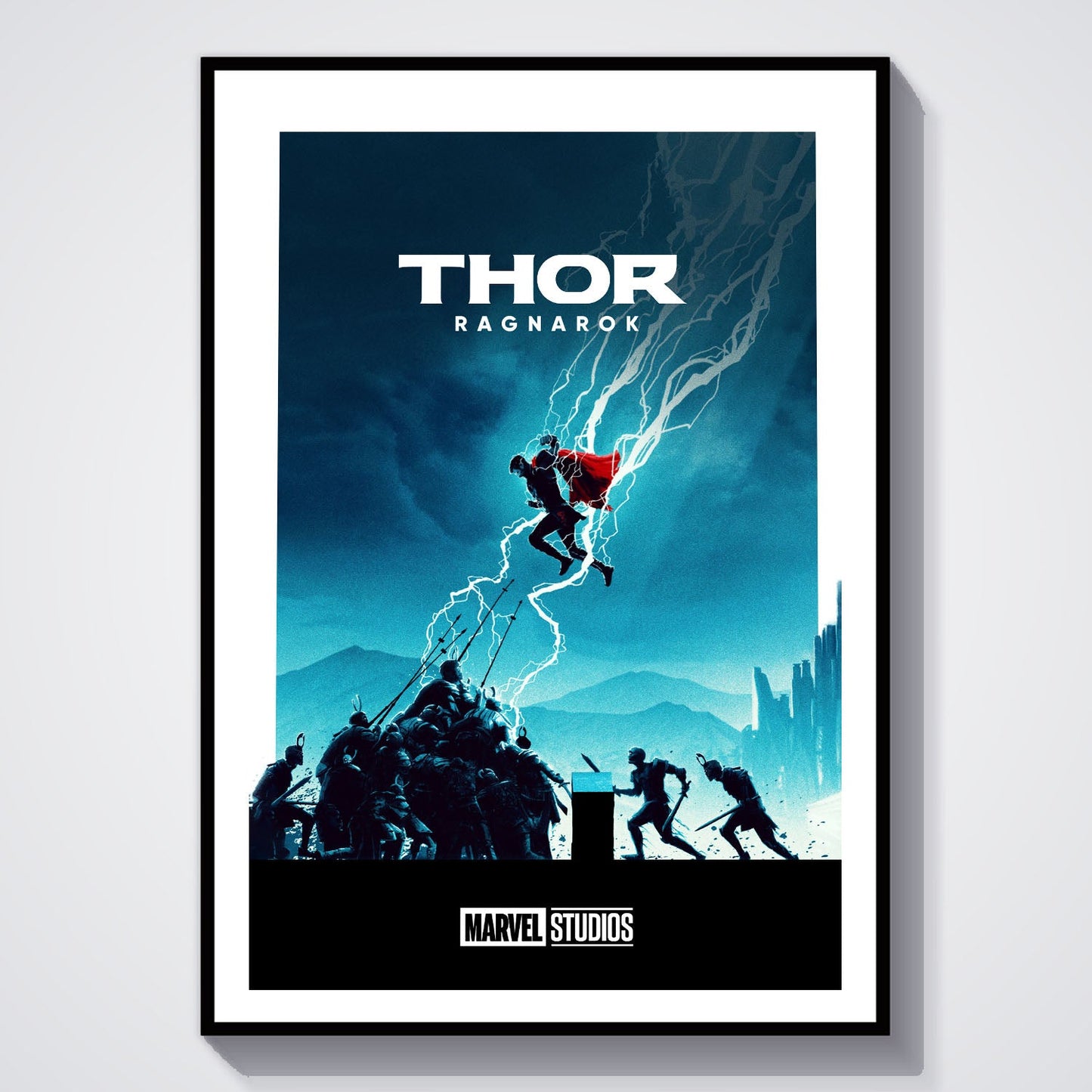 Flex Designs Poster Thor Ragnarok Minimalist 8 x 10" Home Goods - Movie 2017 Movie Poster