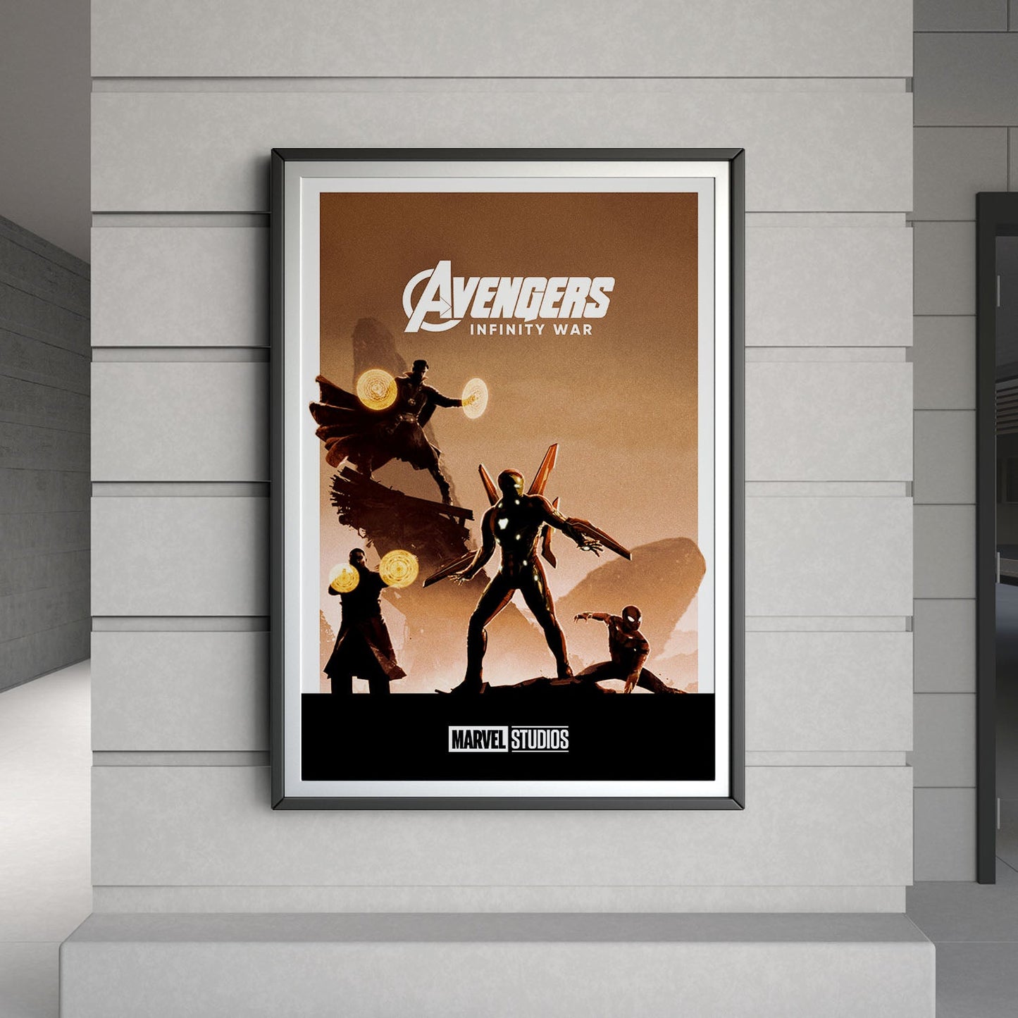 Flex Designs Poster Avengers Infinity War Minimalist 8 x 10" Home Goods - Movie 2018 Movie Poster