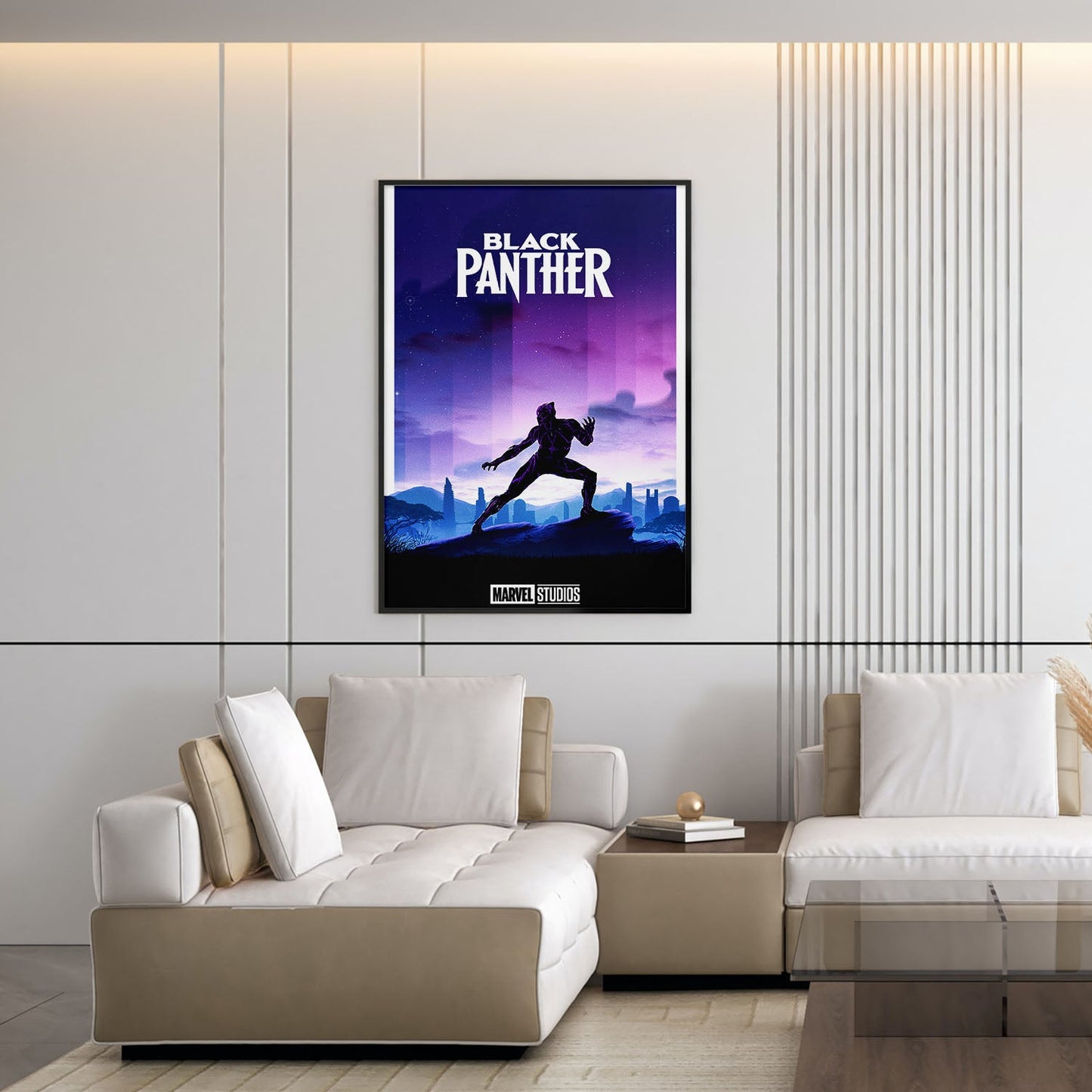 Flex Designs Poster Black Panther Minimalist 5 x 7" Home Goods - Movie 2018 Movie Poster