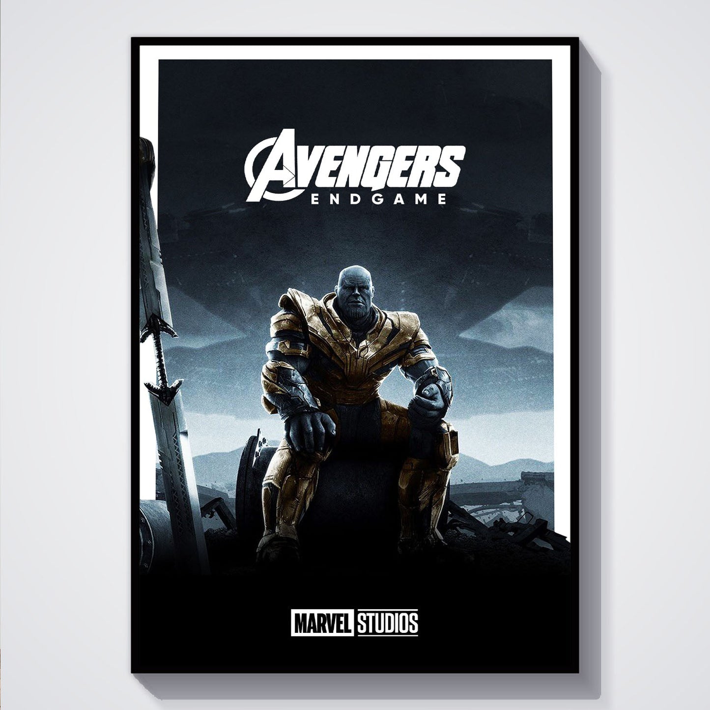 Flex Designs Poster Avengers Endgame Minimalist 5 x 7" Home Goods - Movie 2019 Movie Poster