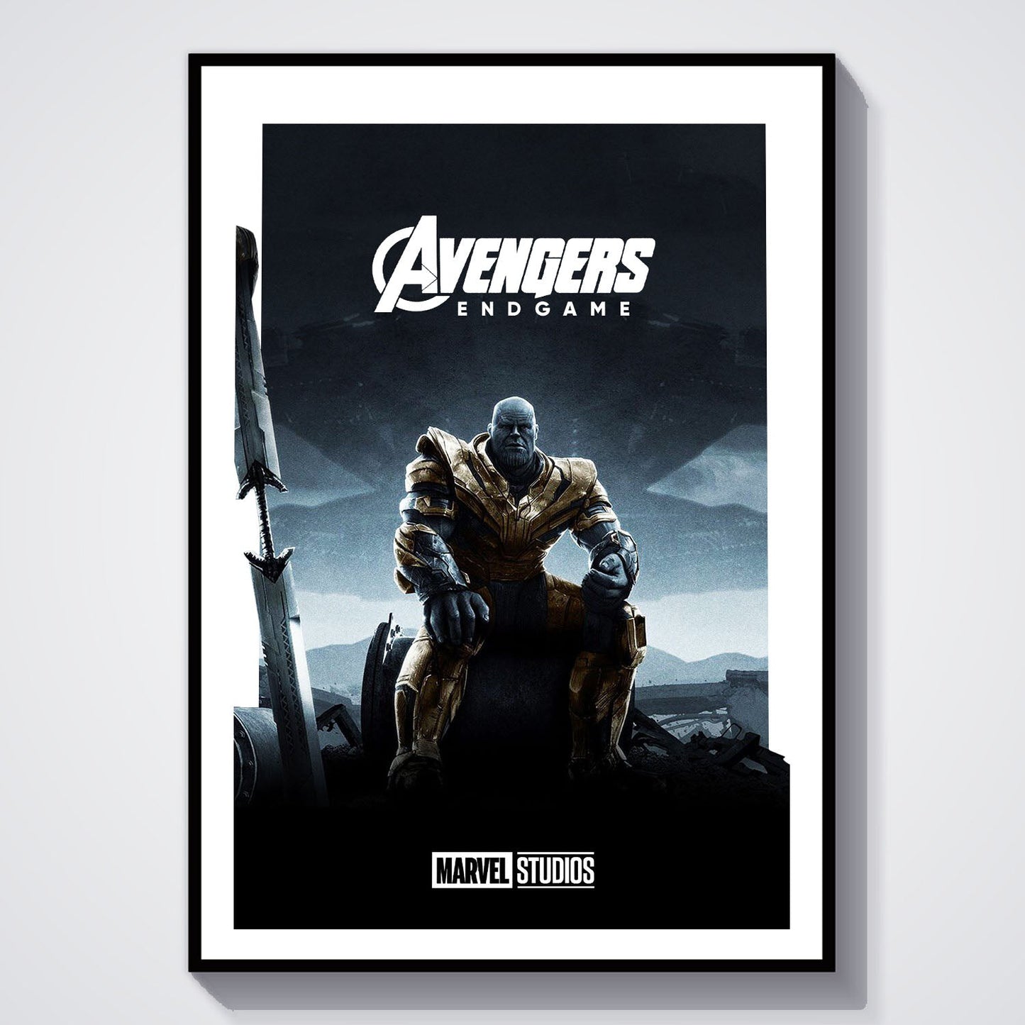 Flex Designs Poster Avengers Endgame Minimalist 8 x 10" Home Goods - Movie 2019 Movie Poster