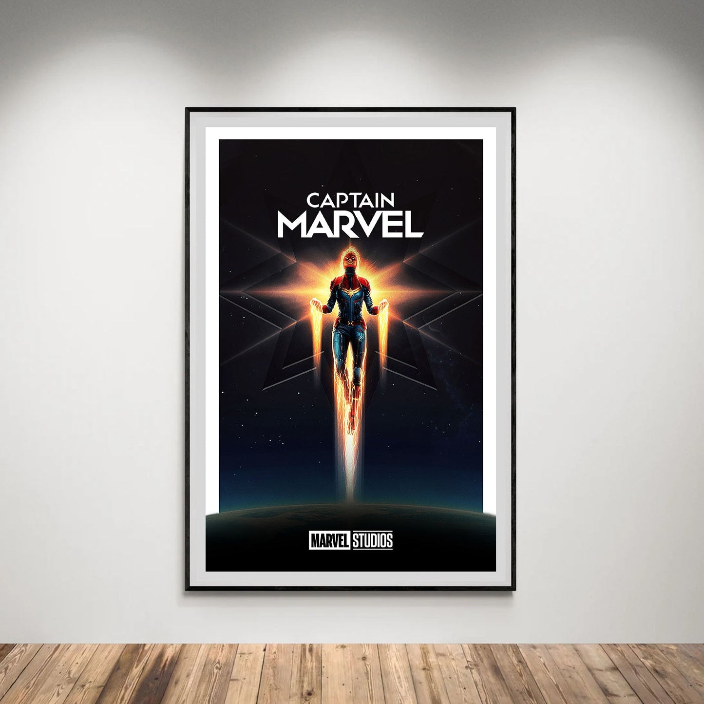 Flex Designs Poster Captain Marvel Minimalist 5 x 7" Home Goods - Movie 2019 Movie Poster