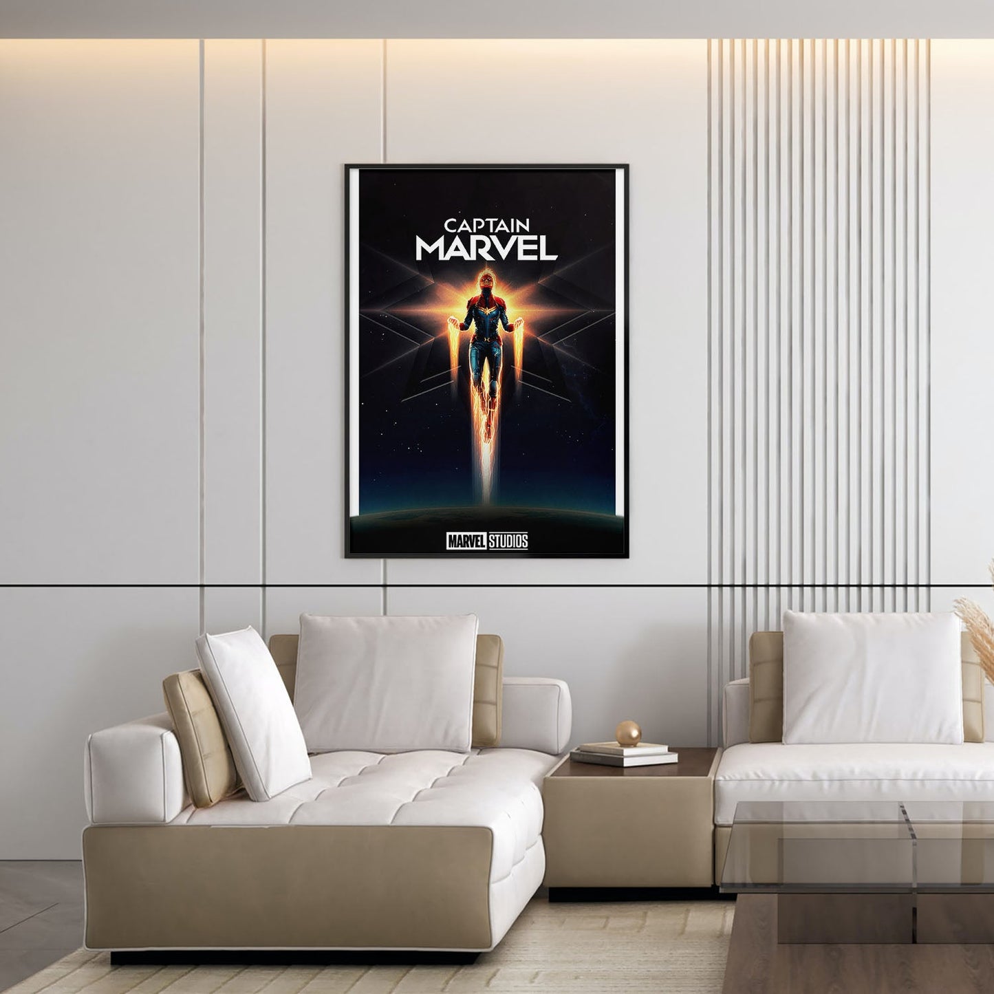 Flex Designs Poster Captain Marvel Minimalist 5 x 7" Home Goods - Movie 2019 Movie Poster