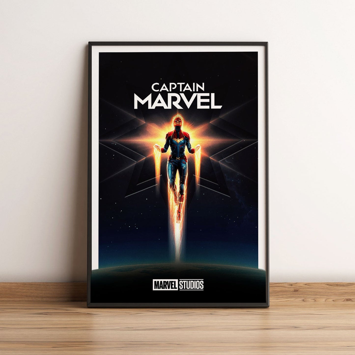 Flex Designs Poster Captain Marvel Minimalist 5 x 7" Home Goods - Movie 2019 Movie Poster