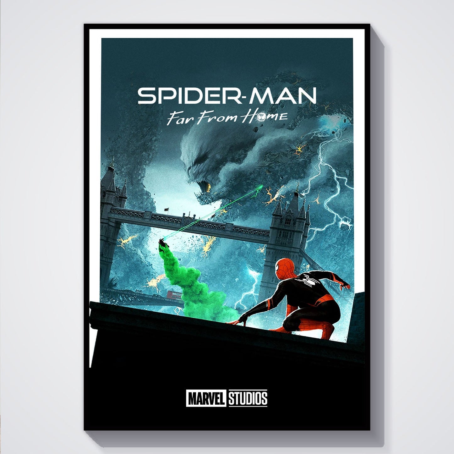 Flex Designs Poster Spider-Man Far From Home Minimalist 5 x 7" Home Goods - Movie 2019 Movie Poster