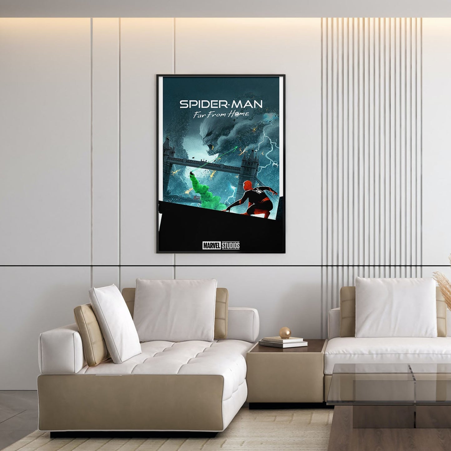Flex Designs Poster Spider-Man Far From Home Minimalist 5 x 7" Home Goods - Movie 2019 Movie Poster