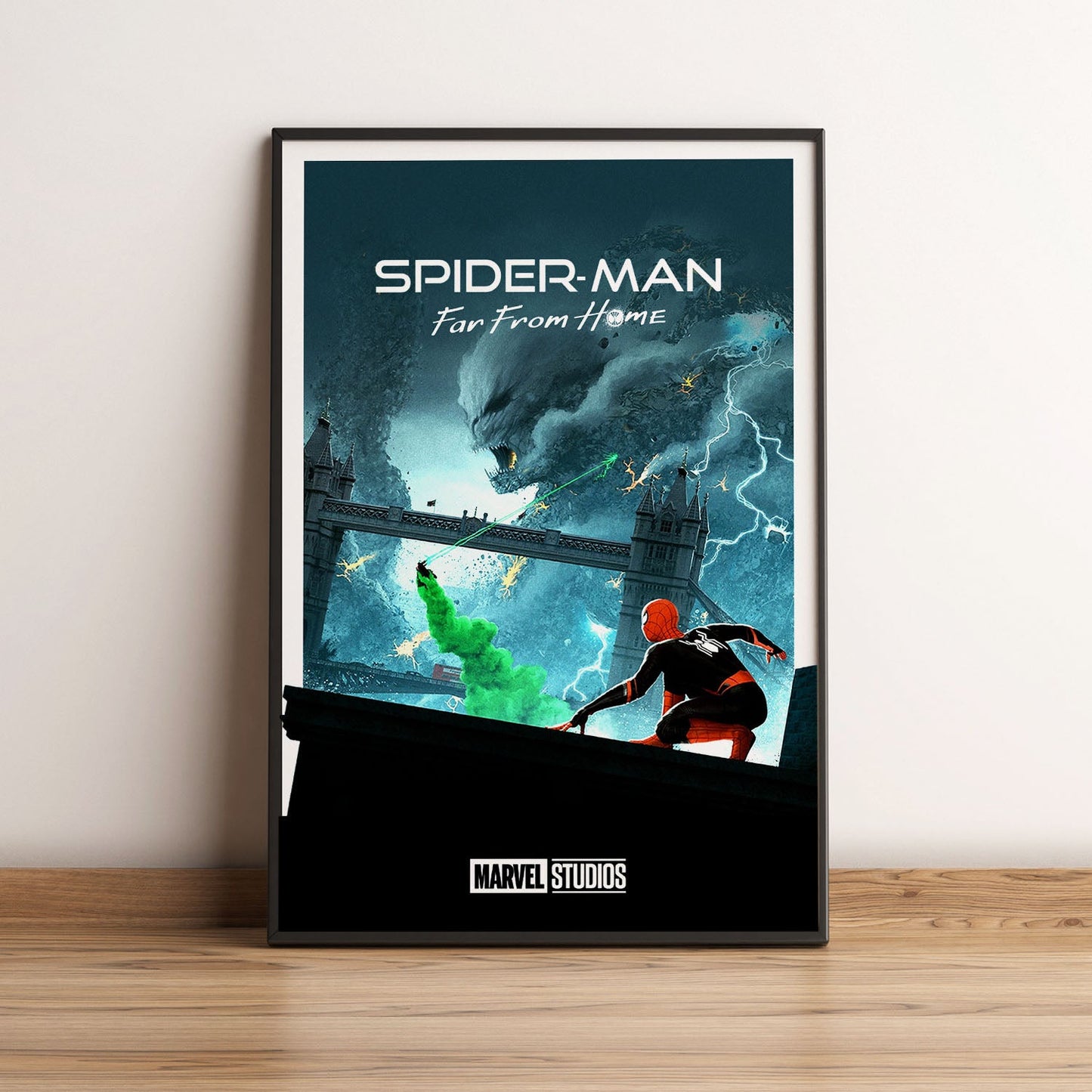 Flex Designs Poster Spider-Man Far From Home Minimalist 5 x 7" Home Goods - Movie 2019 Movie Poster