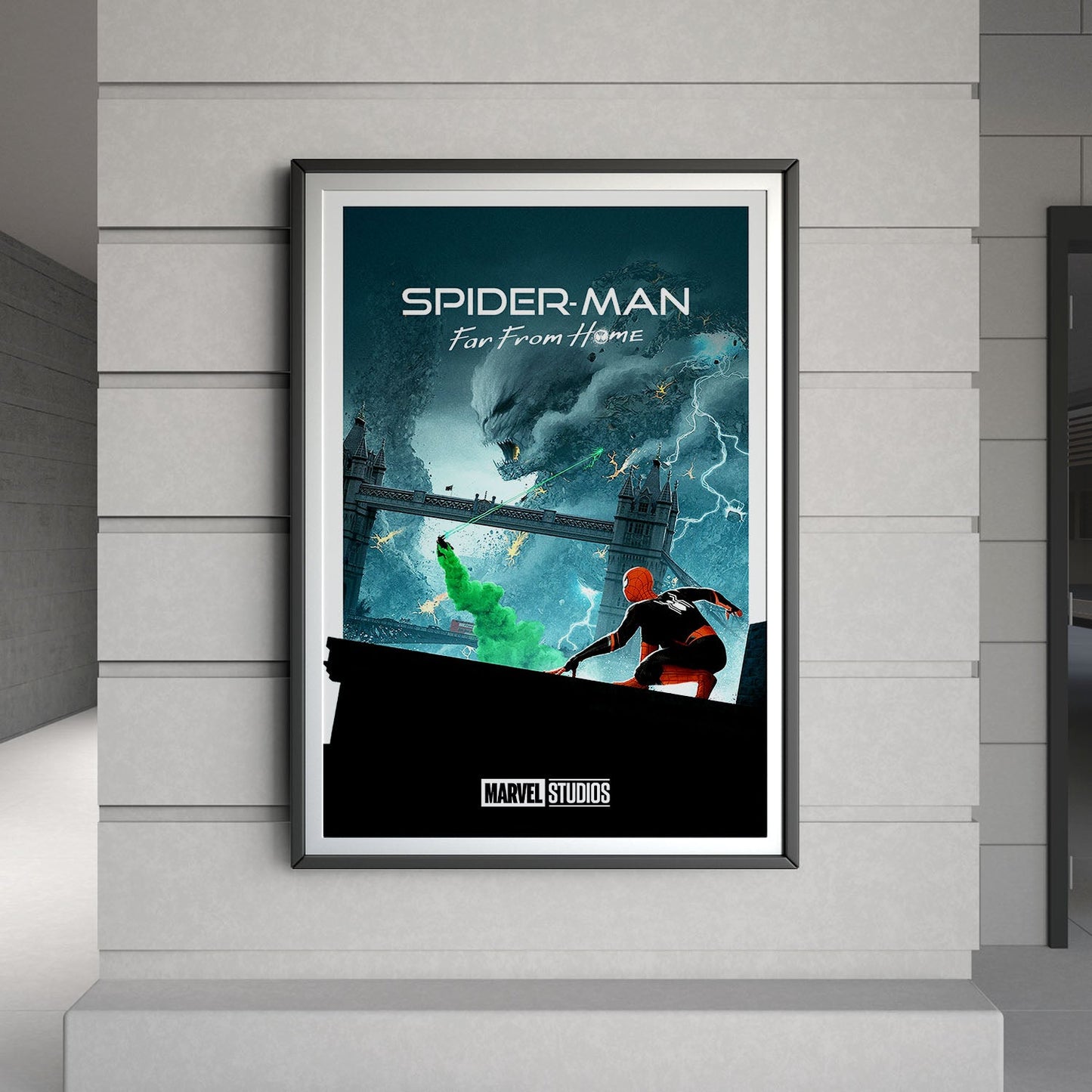 Flex Designs Poster Spider-Man Far From Home Minimalist 8 x 10" Home Goods - Movie 2019 Movie Poster