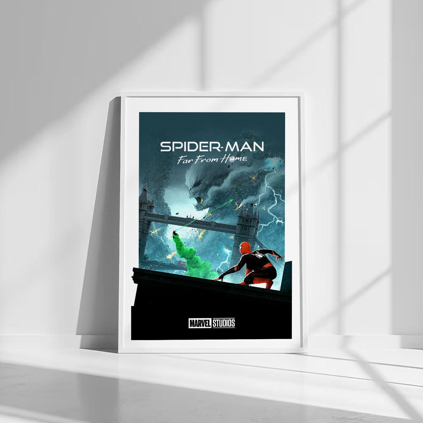 Flex Designs Poster Spider-Man Far From Home Minimalist 8 x 10" Home Goods - Movie 2019 Movie Poster