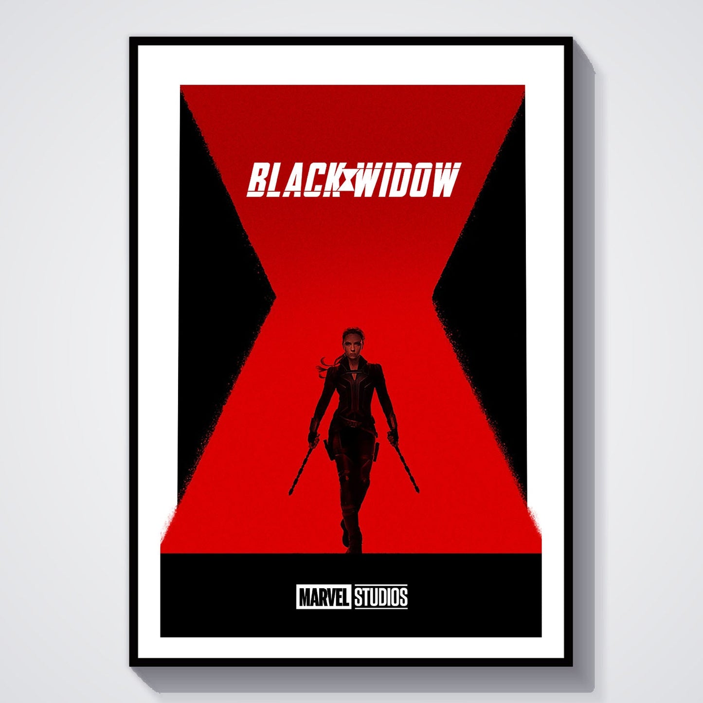 Flex Designs Poster Black Widow Minimalist 8 x 10" Home Goods - Movie 2021 Movie Poster
