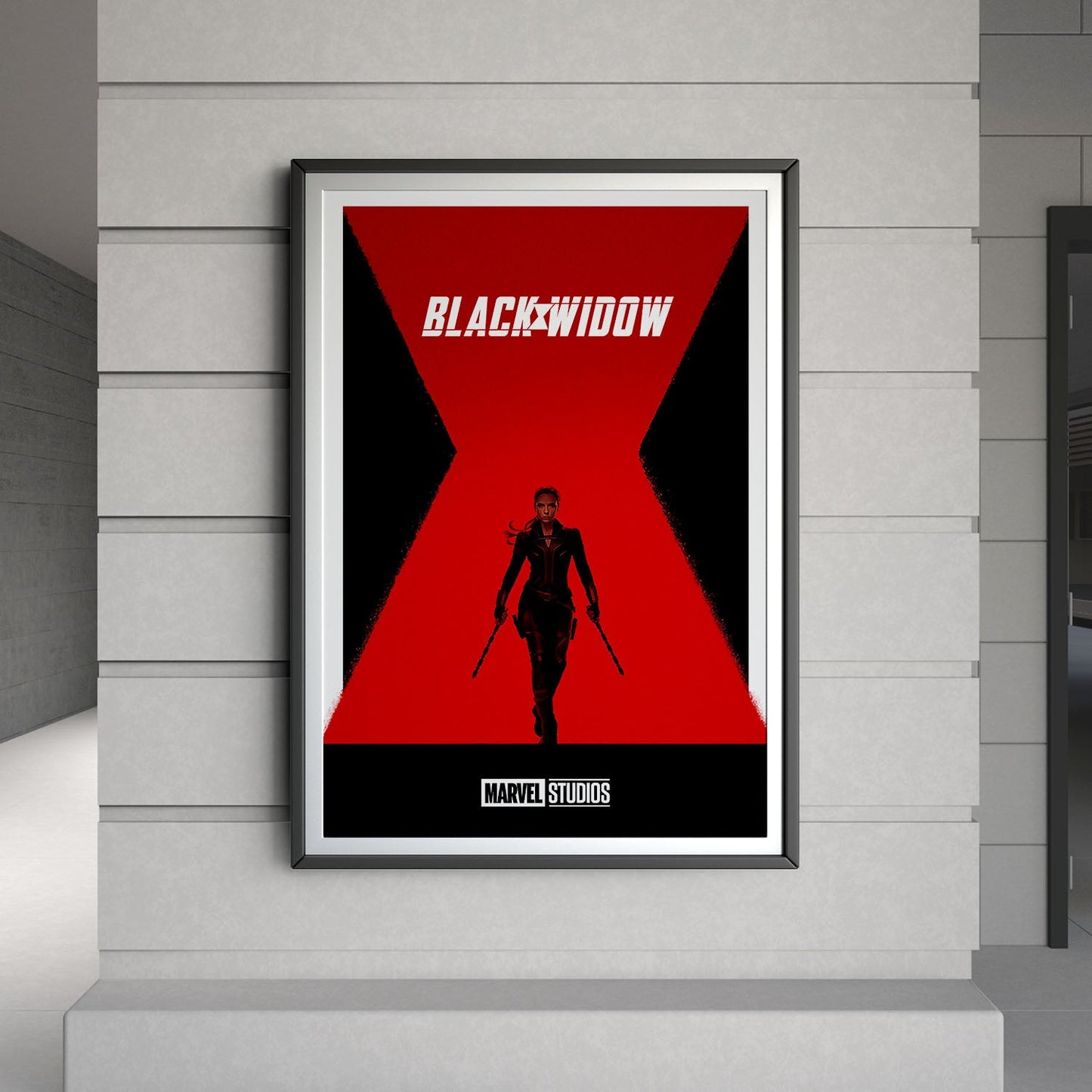 Flex Designs Poster Black Widow Minimalist 8 x 10" Home Goods - Movie 2021 Movie Poster