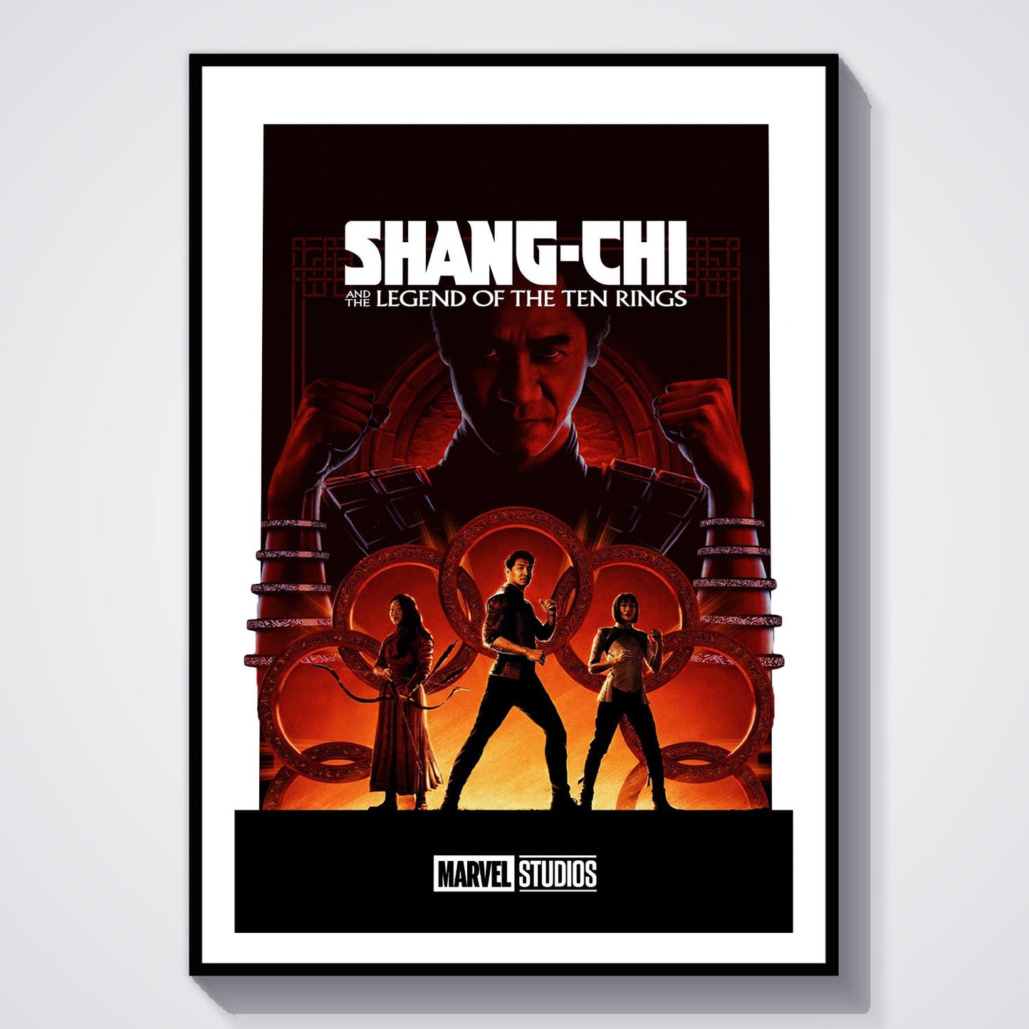 Flex Designs Poster Shang-Chi and the Legend of the Ten Rings Minimalist 8 x 10" Home Goods - Movie 2021 Movie Poster