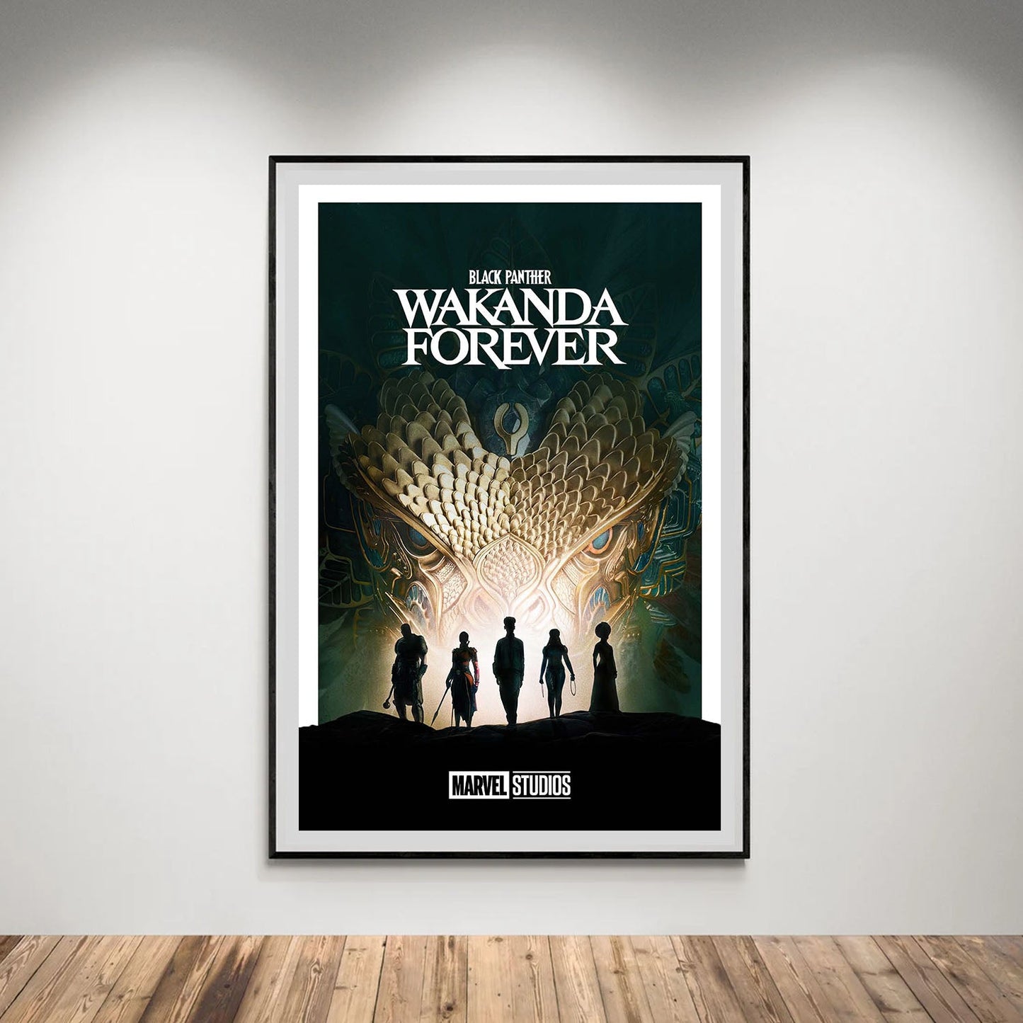 Flex Designs Poster Black Panther Wakanda Forever Minimalist 5 x 7" Home Goods - Movie 2022 Movie Poster