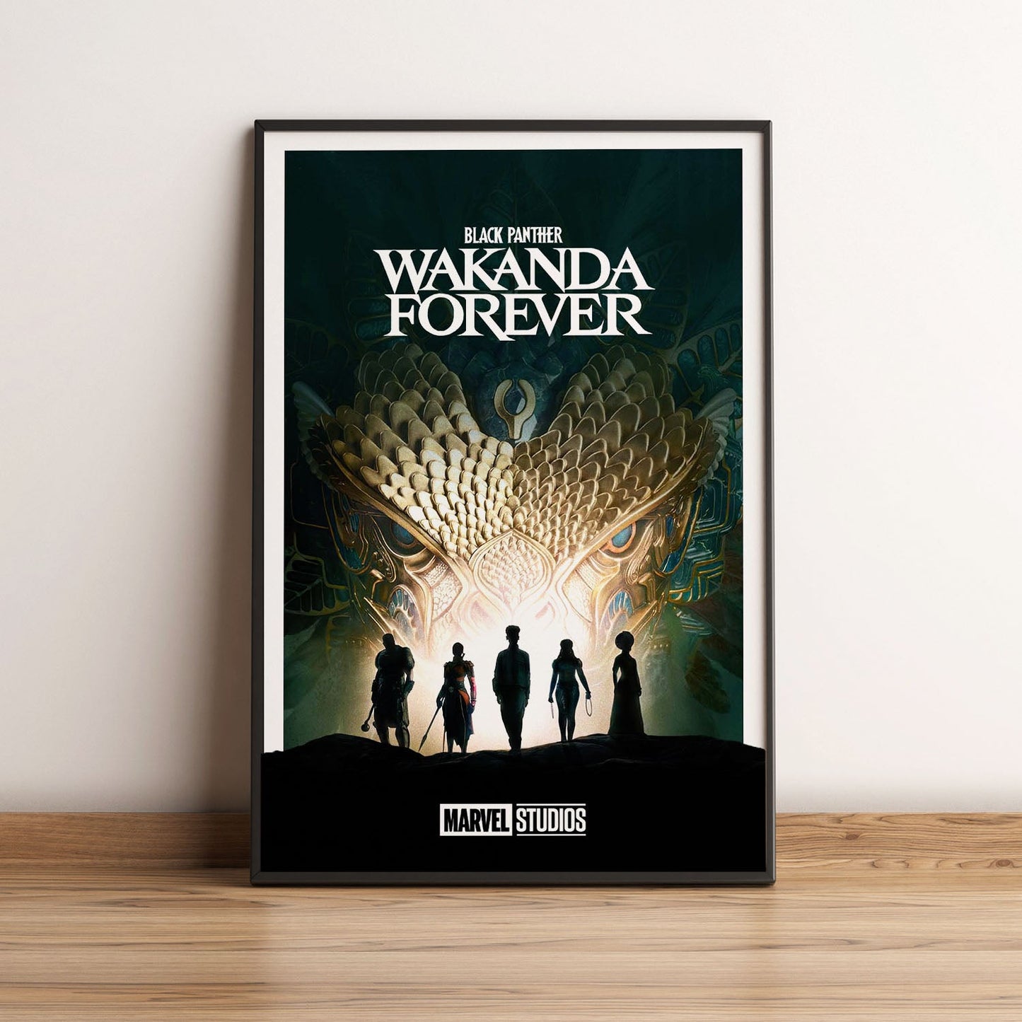 Flex Designs Poster Black Panther Wakanda Forever Minimalist 5 x 7" Home Goods - Movie 2022 Movie Poster