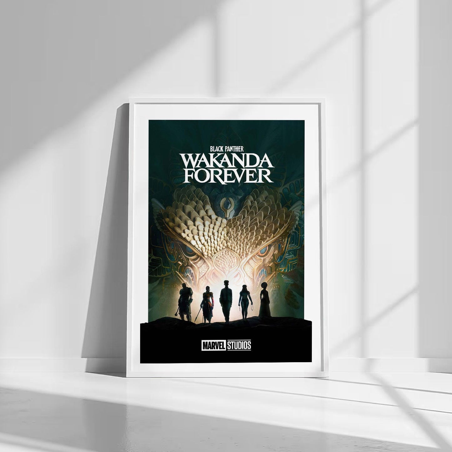 Flex Designs Poster Black Panther Wakanda Forever Minimalist 8 x 10" Home Goods - Movie 2022 Movie Poster