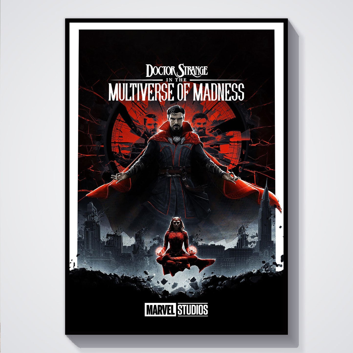 Flex Designs Poster Doctor Strange in the Multiverse of Madness Minimalist 5 x 7" Home Goods - Movie 2022 Movie Poster