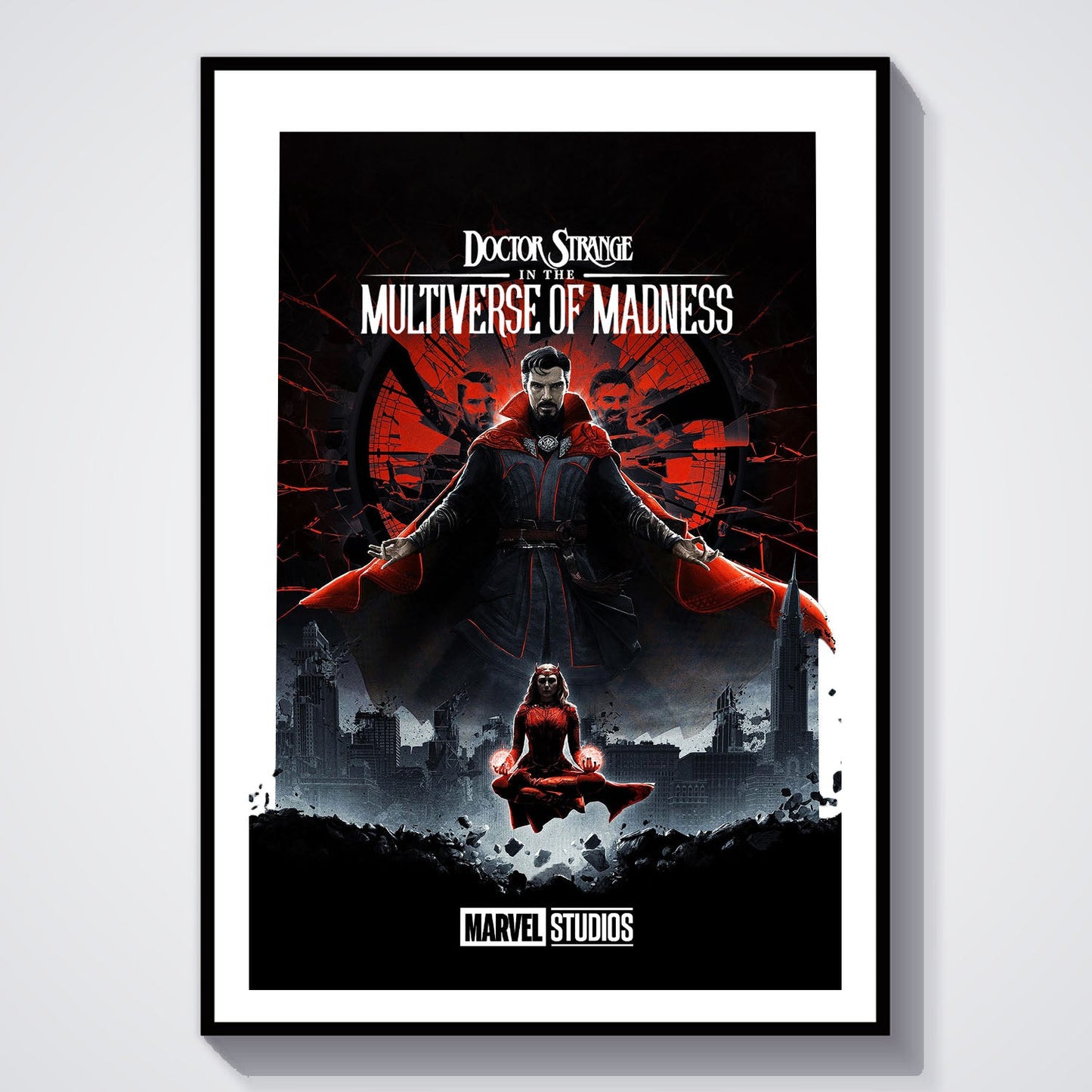 Flex Designs Poster Doctor Strange in the Multiverse of Madness Minimalist 8 x 10" Home Goods - Movie 2022 Movie Poster