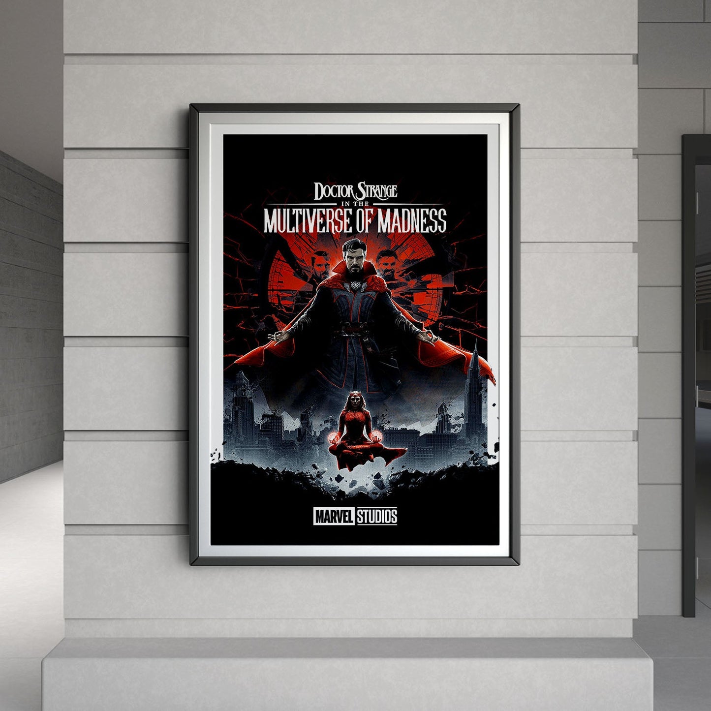 Flex Designs Poster Doctor Strange in the Multiverse of Madness Minimalist 8 x 10" Home Goods - Movie 2022 Movie Poster