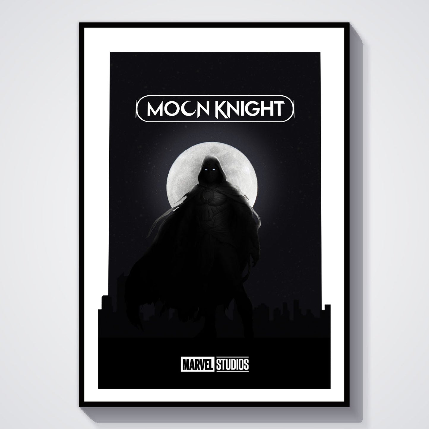 Flex Designs Poster Moon Knight Minimalist 8 x 10" Home Goods - TV Show 2022 TV Show Poster
