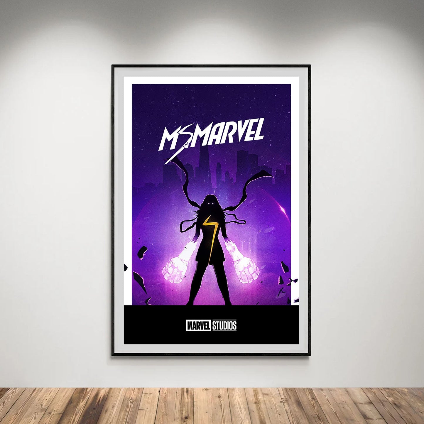 Flex Designs Poster Ms Marvel Minimalist 5 x 7" Home Goods - TV Show 2022 TV Show Poster