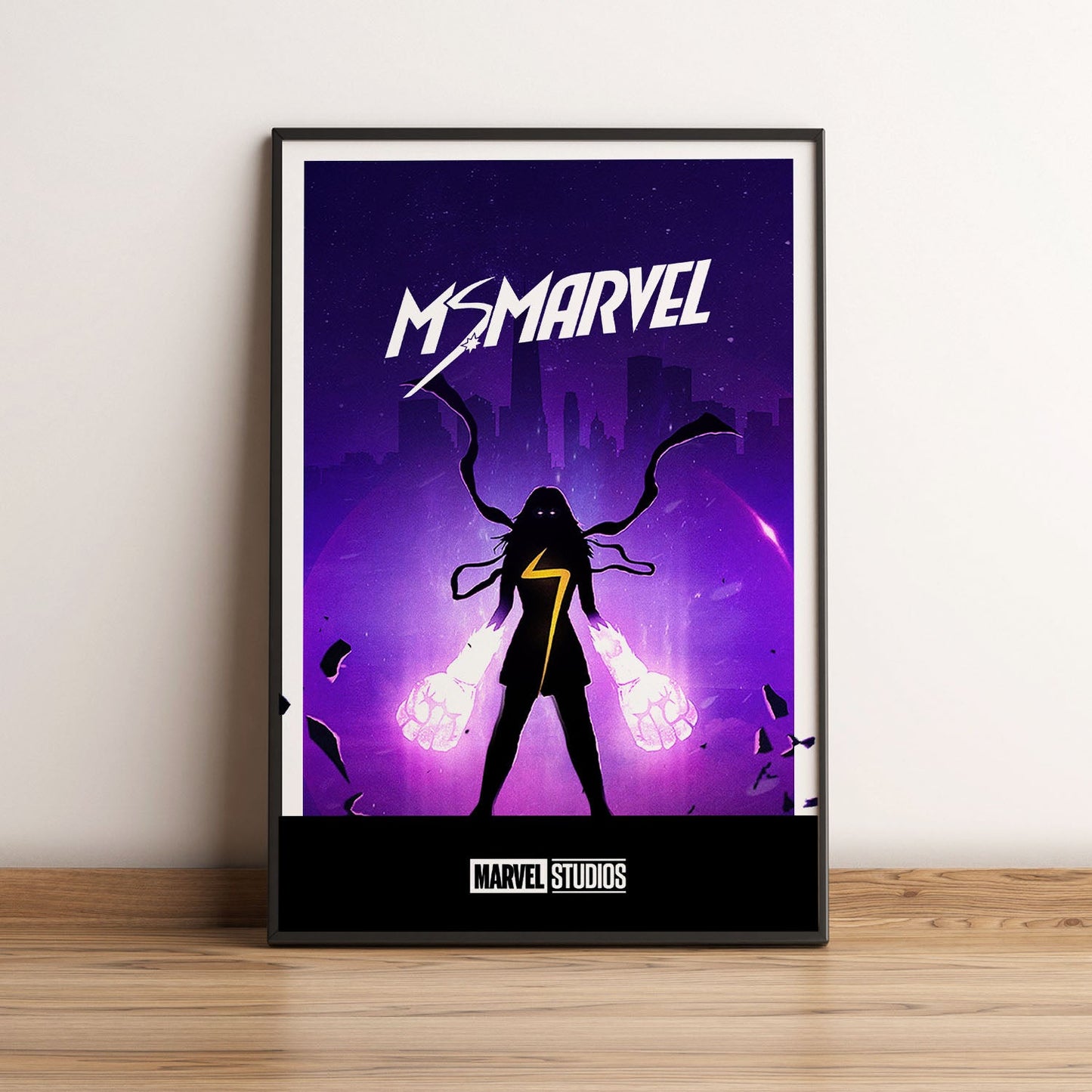 Flex Designs Poster Ms Marvel Minimalist 5 x 7" Home Goods - TV Show 2022 TV Show Poster