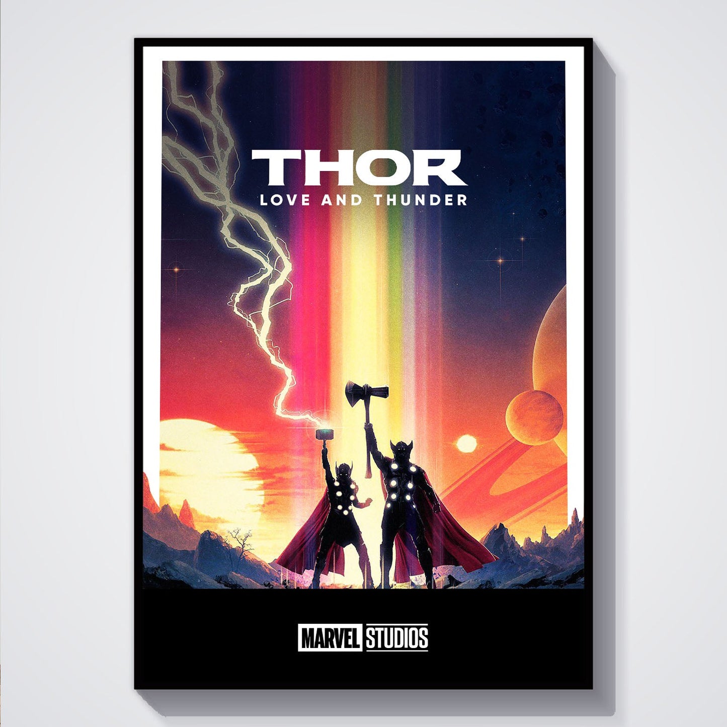 Flex Designs Poster Thor Love and Thunder Minimalist 5 x 7" Home Goods - Movie 2022 Movie Poster