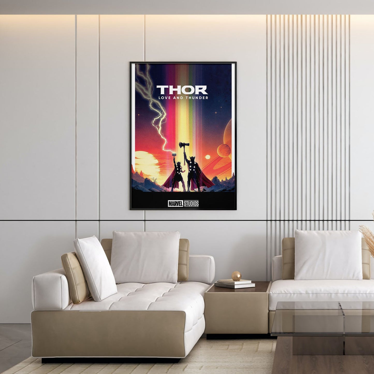 Flex Designs Poster Thor Love and Thunder Minimalist 5 x 7" Home Goods - Movie 2022 Movie Poster