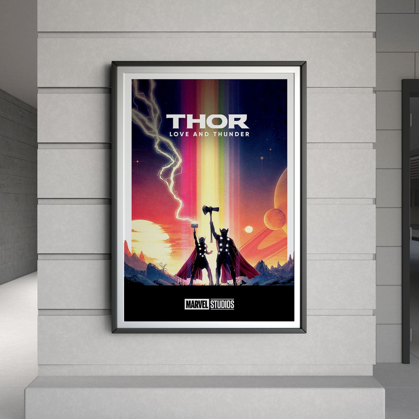 Flex Designs Poster Thor Love and Thunder Minimalist 8 x 10" Home Goods - Movie 2022 Movie Poster