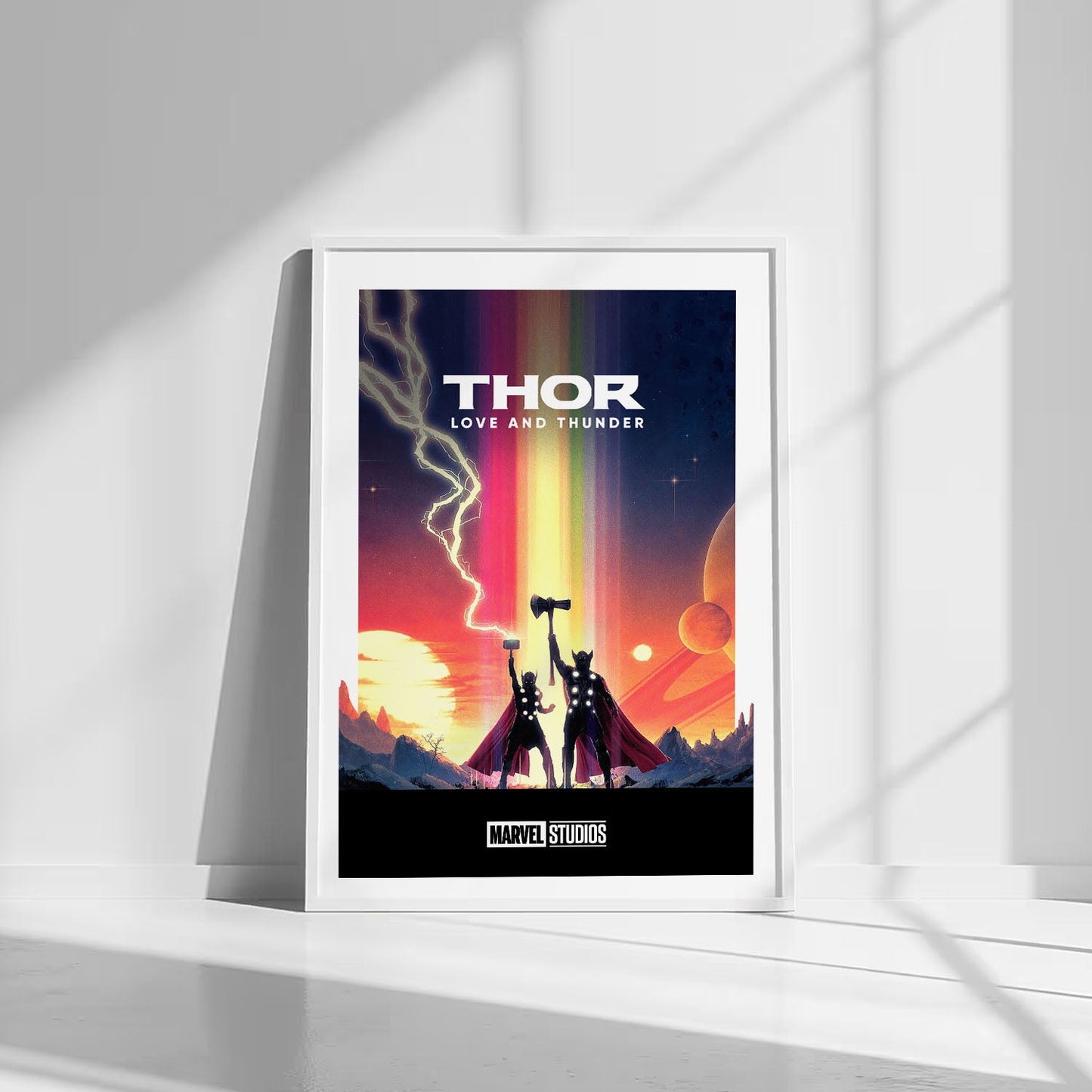 Flex Designs Poster Thor Love and Thunder Minimalist 8 x 10" Home Goods - Movie 2022 Movie Poster